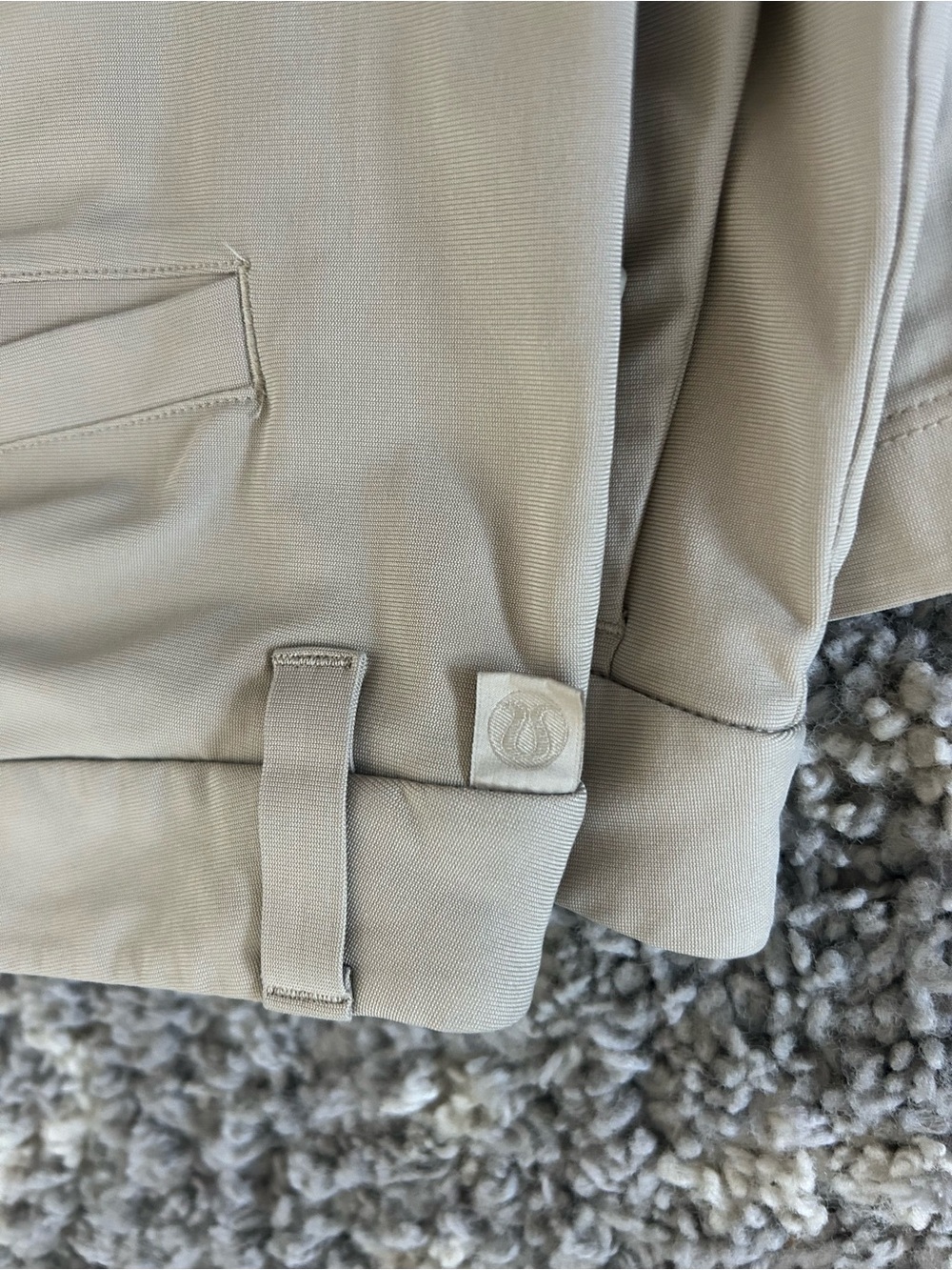 Beige Lululemon shorts